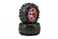 Диск колеса и покрышка колеса в сборе, для автомодели Traxxas Summit 1|16. 2 штуки - TRA7272