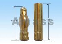 Разъем 3.0mm gold plated (мама+папа) - AM-1001B