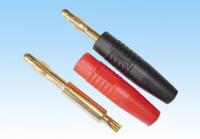 Разъем банан D4.0мм позолоченный (Red ИЛИ Black, silikon) 1шт - AM-1018