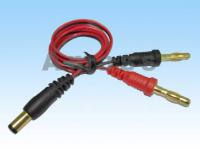 Кабель зарядки JR круглый разъем (2.1|5.5мм) 4мм banana plug - AM-4004A