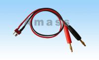 Кабель зарядки - male Deans T-plug to 4mm banana plug (16awg silicon wire 30cm) - AM-4006