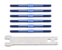 Тяги регулируемые титановые Blue (для B4) 6шт - AS1282
