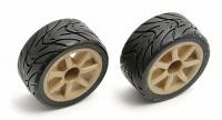 Колеса в сборе RC18R (2шт) gold - AS21303