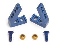 Угловые держатели сервопривода, голубой алюминий FT Angled Servo Mounts, blue aluminum - AS4562