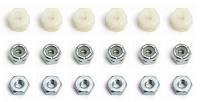 Гайки, набор 4-40 Nuts, 6 each, plain nut, nylon and steel locknuts - AS6295