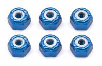 Гайки с фиксатором - FT BLUE 8-32  (6шт) - AS6943