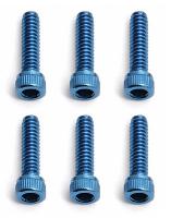 Винты FT 4-40x7|16 Cap blue alum (6шт) - AS7873
