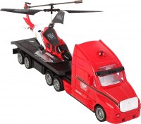 2 in 1! Радиоуправляемый тягач и радиоуправляемый вертолет Boyi Toys Mini 3 Channel Infrared 7* RC Helicopter and Truck - Red масштаб 1:10 - P701A