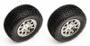 Колеса в сборе SC10 4x4 KMC HEX  chrome (2шт) - AS91106