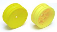 Диски багги 1|10 передние hex, yellow (2шт) - AS9691
