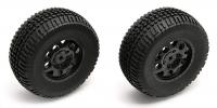Колеса задние в сборе шорт 1|10 - SC10 , black (2шт) - AS9813
