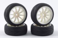 Колеса туринг 1|10 - (10 спиц) 4шт - White - FAST0080W