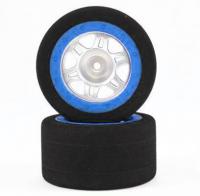 Микропора 1|16th Pre-mounted Foam Tyres on Replica Beadloc Wheels  - Blue (2шт) - FAST0099B