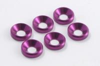 Шайбы конические M4 (6шт) - Purple - FAST145P