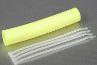 Патрубок силиконовый армированый (15.0x23.5мм x 150мм), Yellow - GSC-150R6YL