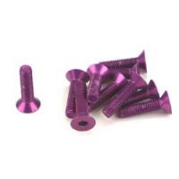 Винт М3x12 под шестигранник, аннодированный Purple (10 шт) - GSC-S01412PR