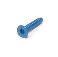 Винт д/пластика 3x12 под шестигранник, аннодирован. Blue(10шт) - GSC-T01312BL