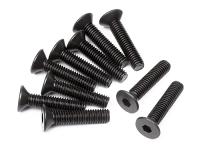 Винт потайной HEX M3x14мм (10шт) - HPI-100556