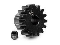 Шестерня ведущая 15T (1.0M| вал 5mm) сталь - HPI-100914