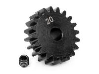 Шестерня ведущая 20T 1.0M (вал 5mm) сталь - HPI-100919