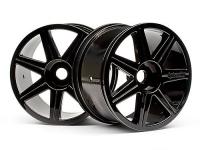 Диски трак 1|8 - 7 Спиц Black Chrome (2шт| hex17mm ) Trophy Truggy - HPI-101156
