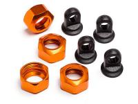 Крышки амортизаторов (для 101090  101091 101185) 4шт (Orange) - HPI-101752