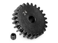 Шестерня ведущая 24T (шаг 1M | на вал 5mm ) стальная - HPI-102087