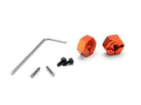 Адаптеры колесные - ALUMINUM HEX WHEEL HUB (ORANGE|2pcs) - HPI-102908