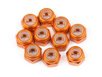 Гайки с фиксатором ALUMINUM M3 (ORANGE) 10шт - HPI-104120