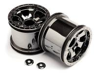 Диски трак 1|10 - WARLOCK BLACK CHROME (2.2in) 2шт - HPI-105280