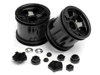Диски трак 1|10 - WARLOCK BLACK (2.2in) 2шт с крепежем - HPI-106724