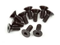 Винты FLAT HEAD M2.5x6mm (HEX SOCKET/10шт) - HPI-107374