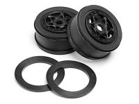 Диски SC 1|8 - AH-64 BLACK (42x83mm|2шт) hex17mm - HPI-107384