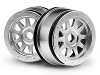Диски ралли 1|5 - TR10 MATTE CHROME (120x60мм|2шт) - HPI-108321