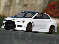 Кузов туринг 1:10 - MITSUBISHI LANCER EVO X (200mm) неокрашенный - HPI-17545