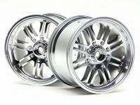 Диски трак 1|8 - 8 SPOKE SATIN CHROME (83X56MM| HEX14) 2шт - HPI-3138