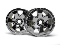 Диски колесные трак 1|8 - WARLOCK CHROME (83x56MM|2шт) HEX17мм - HPI-3192
