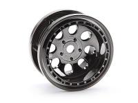 Диски колесные трак 1|10 - ROCK 8 BEAD LOCK BLACK CHROME (55x36mm|2шт) - HPI-3214