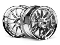 Диски туринг 1|10 - WORK XSA 02C (26mm CHROME| вынос 3mm) 2шт - HPI-3280