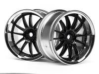 Диски 1|10 - WORK XSA 02C 26mm CHROME|BLACK (вынос 3mm) 2шт - HPI-3286