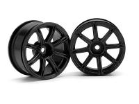 Диски туринг 1|10 - WORK EMOTION XC8 (26мм BLACK| вынос 3мм) 2шт - HPI-3306