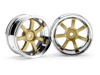 Диски туринг 1|10 - RAYS GRAM LIGHTS 57S-PRO CHROME|GOLD (вынос 6мм) - HPI-3320