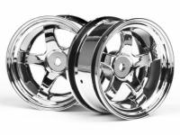 Диски 1|10 - WORK MEISTER S1 26mm CHROME (6mm OFFSET) 2шт - HPI-3592