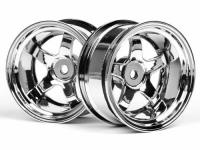 Диски туринг 1|10 - WORK MEISTER S1 26mm (CHROME| вынос 9mm) 2шт - HPI-3593