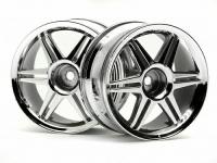 Диски 1|10 - (12 спиц CORSA CHROME 26MM | вынос 3MM) 2шт - HPI-3802