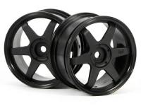 Диски туринг 1|10 - TE37 26MM BLACK (0MM OFFSET) 2шт - HPI-3836