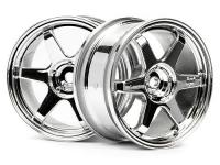 Диски 1|10 - TE37 26MM CHROME (0MM OFFSET) 2шт - HPI-3837