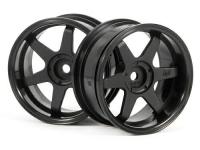 Диски 1|10 - TE37 26MM BLACK (6MM OFFSET) 2шт - HPI-3846