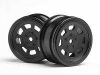 Диски туринг 1|10 - VINTAGE STOCK CAR 26mm Black (0mm OFFSET) 2шт - HPI-3854