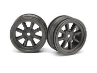 Диски 1|10 мини - MX60 8 SPOKE (GUNMETAL| вынос 0mm) 2шт - HPI-3934